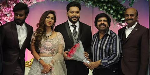 எம்.எஸ் பாஸ்கர் மகள் ஐஸ்வர்யா திருமணம்- திரைத்துறையினர் நேரில் வாழ்த்து