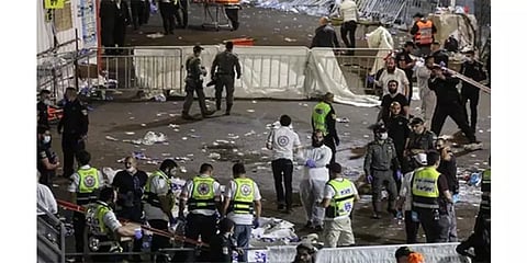 இஸ்ரேல்: திருவிழா கூட்ட நெரிசலில் சிக்கி 44 பேர் உயிரிழப்பு