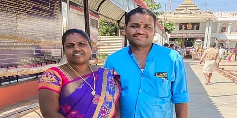 சொத்திற்காக கணவனை அடித்துக்கொன்று கல்குவாரியில் வீசிய மனைவி!