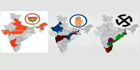 5 மாநில தேர்தலுக்குப் பின் எப்படி மாறியிருக்கிறது இந்திய அரசியல் வரைபடம்?