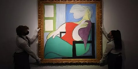 நியூயார்க் : பிக்காசோவின் ஓவியம் 19 நிமிடங்களில் 758 கோடி ரூபாய்க்கு ஏலம்