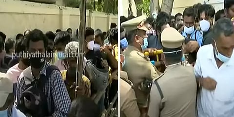 'ரெம்டெசிவிர் மருந்து விற்பனையில் திட்டமிடல் இல்லை': சென்னையில் அலைமோதிய மக்கள் கூட்டம்