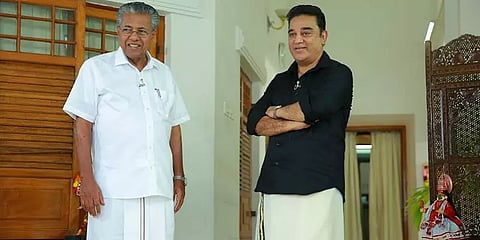 "நேசத்துக்குரிய சகாவு பினராயி விஜயனை தொலைபேசியில் வாழ்த்தினேன்" - கமல்ஹாசன்