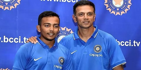 "ராகுல் டிராவிட் என்றால் எனக்கு பயம்!" - பிரித்வி ஷா ஓபன் டாக்