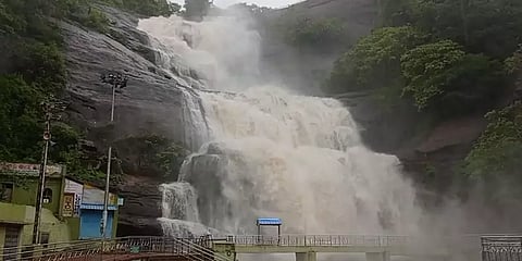 தென்காசி: கனமழையால் குற்றால அருவிகளில் காட்டாற்று வெள்ளம்