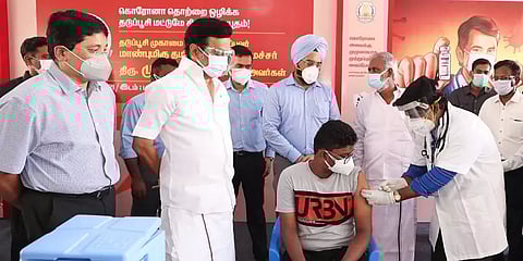 சென்னையில் தடுப்பூசி மையத்தைத் தொடங்கி வைத்தார் முதல்வர் ஸ்டாலின்