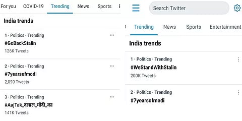 ட்விட்டரில் ஹேஷ்டேக் மோதல் - ட்ரெண்டிங்கில் 'We stand with Stalin'