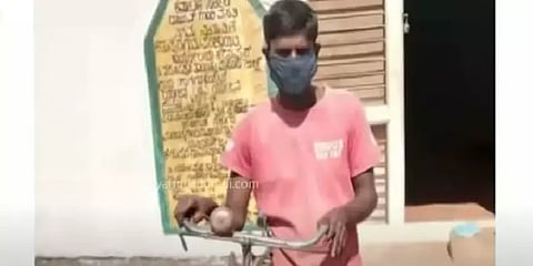 கர்நாடகா: மகனுக்கு மாத்திரை வாங்க 300 கி.மீ சைக்கிளில் பயணம் செய்த தந்தை