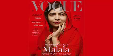 VOGUE பத்திரிகையின் அட்டைப்படத்தில் 'மலாலா' : ட்விட்டரில் பகிர்ந்து பெண்களுக்கு மெசேஜ்