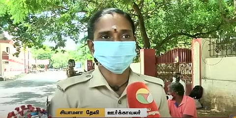 கொரோனா கால மகத்துவர்: தினமும் 50 பேருக்கு மதிய உணவளிக்கும் ஊர்க்காவலர் சியாமளாதேவி