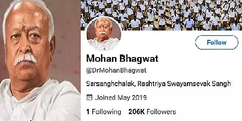 ஆர்.எஸ்.எஸ் தலைவர் மோகன் பகவத்தின் ட்விட்டர் கணக்கிலிருந்து ப்ளூ டிக் நீக்கம்