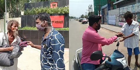 கொரோனா கால மகத்துவர்: வீடற்ற ஆதரவற்றோருக்கு உணவு வழங்கும் 'உதவிடத்தான் பிறந்தோம்' குழு