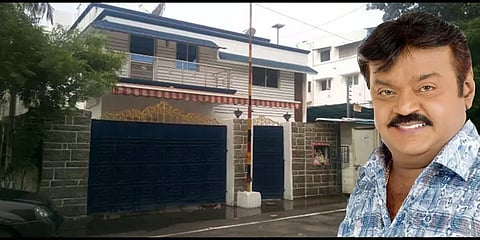 சென்னை விருகம்பாக்கத்தில் உள்ள விஜயகாந்த் வீட்டிற்கு வெடிகுண்டு மிரட்டல்