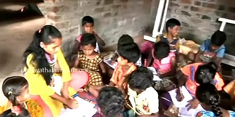 கொரோனா கால மகத்துவர்: பழங்குடி கிராமத்தில் கல்விச்சுடர் ஏற்றும் சந்தியா