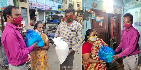 துளிர்க்கும் நம்பிக்கை: 15 குடும்பங்களுக்கு ஒரு மாதத்திற்கான மளிகைப்பொருட்கள் வழங்கல்