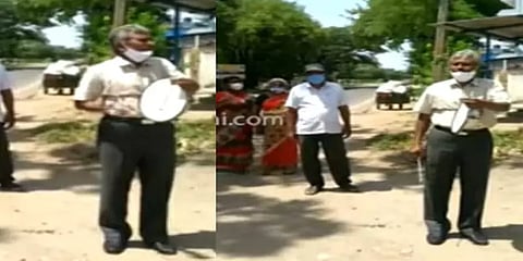 ’கல்வி தொலைக்காட்சியை பாருங்கோ’ - தண்டோரா அடித்து விழிப்புணர்வு ஏற்படுத்திய தலைமை ஆசிரியர்