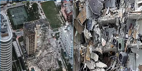 மியாமியில் ஏற்பட்ட அடுக்குமாடி சரிவு: துணிச்சலுடன் தன்னையும், மகளையும் மீட்டெடுத்த தாய்