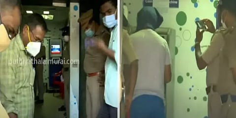 சென்னை: ஏடிஎம்களில் பணம் கொள்ளையடித்தது எப்படி? - நடித்துக் காட்டிய கொள்ளையன்