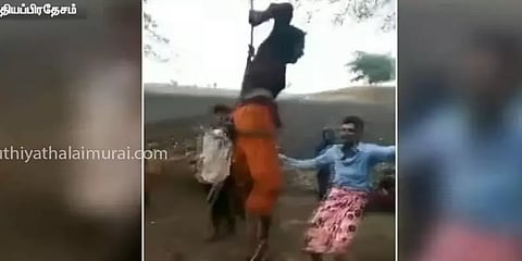 ம.பி: இளம்பெண்ணை மரத்தில் கட்டித் தொங்கவிட்டு தாக்கிய தந்தை, சகோதரன் - அதிர்ச்சி வீடியோ
