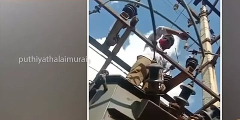 திருப்பூர்: டிரான்ஸ்பார்மரில் அணில் புகுந்ததால் மின்தடை; மின்வாரிய ஊழியர்கள் எடுத்த வீடியோ