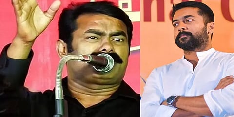 “எங்களைத் தாண்டித்தான் தம்பி சூர்யாவை நெருங்க முடியும்” - பாஜகவிற்கு சீமான் எச்சரிக்கை