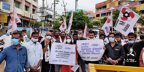 பெட்ரோல், டீசல், கேஸ் சிலிண்டர் விலை உயர்வை கண்டித்து மநீம கட்சியினர் ஆர்ப்பாட்டம்