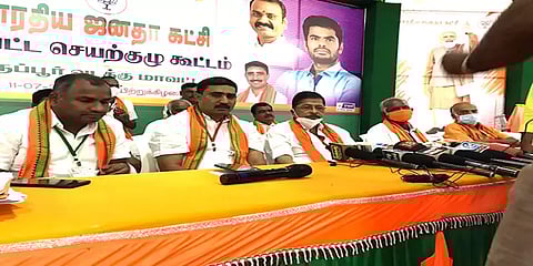 சிவி.சண்முகத்தின் தனிப்பட்ட தோல்விக்கு கூட்டணி மீது பழிபோடுகிறார் - எஸ்ஆர்.சேகர்