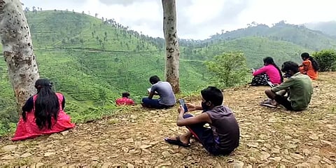 ஆன்லைன் வகுப்பு: கேரள மாநில செல்போன் சிக்னல் தேடி அலையும் நீலகிரி மாணவர்கள்