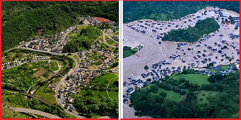 சரியும் வீடுகள்.. வெள்ளக்காடாக மாறிய ஜெர்மனியின் நகரங்கள் - பேரிடரின் புகைப்பட தொகுப்பு