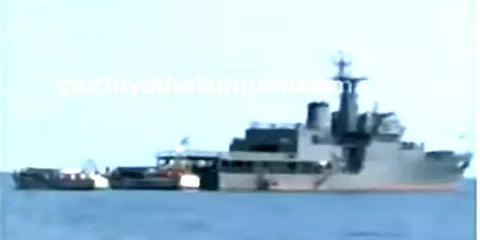 “கச்சத்தீவு அருகே இலங்கை கடற்படை விரட்டி அடித்தார்கள்”- ராமேஸ்வரம் மீனவர்கள் குற்றச்சாட்டு