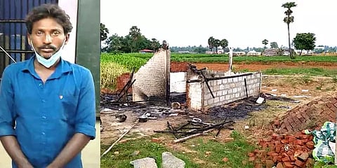 சேலம்: மது குடிக்க பணம்தர மறுத்த மனைவி... சொந்த வீட்டிற்கு தீவைத்த கணவன்