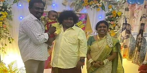 தனது பிறந்தநாளில் மகனுக்கு பெயர் சூட்டு விழாவை நடத்திய நடிகர் யோகி பாபு
