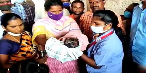 திருப்பூர்: பிறந்து சிலமணி நேரமேயான பெண் குழந்தையை முட்புதரில் வீசிய கொடூரம்