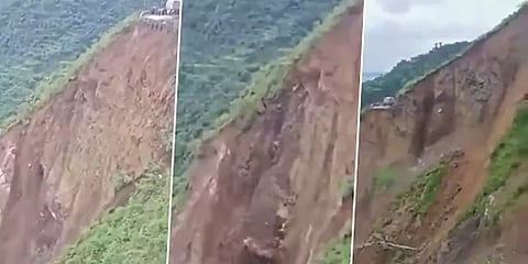 இமாச்சலப் பிரதேசம்: அதிரவைக்கும் நிலச்சரிவு; உயிர் பிழைக்க ஓடிய மக்கள்