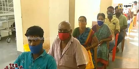 மதுரை: கோவாக்சின் தடுப்பூசியை போட்டுக்கொள்ள மக்கள் ஆர்வம்