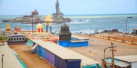 கன்னியாகுமரி கடற்கரைக்கு சுற்றுலாப் பயணிகள் வர 9ஆம் தேதி வரை தடை