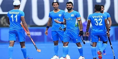 ஒலிம்பிக் ஹாக்கி அரையிறுதி: முதல் பாதியில் இந்தியா - பெல்ஜியம் சமநிலை