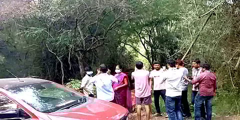 ஆபத்தை உணராமல் யானைகளின் அருகே சென்று செல்ஃபி எடுத்த வாகன ஓட்டிகள்