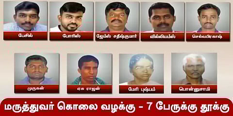 மருத்துவர் சுப்பையா கொலை வழக்கு - 7 பேருக்கு தூக்குத் தண்டனை