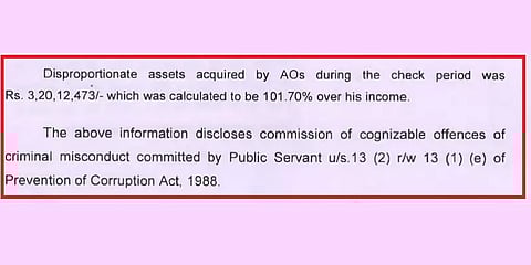 வருமானத்தைவிட 101% அதிக சொத்துக்கள் குவித்ததாக ஓய்வுபெற்ற மாவட்ட பதிவாளர் மீது வழக்கு