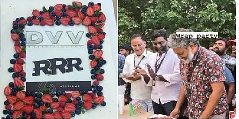 ‘ஆர்ஆர்ஆர்’ படத்தின் உக்ரைன் படப்பிடிப்பு நிறைவு - கேக் வெட்டி கொண்டாடிய ராஜமெளலி