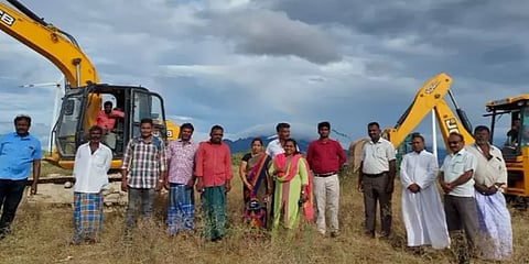 திருநெல்வேலி: நடிகர் கார்த்தியின் உழவன் ஃபவுண்டேஷன் மூலம் குளம் சீரமைப்பு பணிகள் துவக்கம்