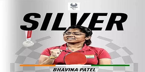 பாராலிம்பிக்: வெள்ளி வென்ற பவினாவுக்கு பிரதமர் மோடி, ராகுல் காந்தி வாழ்த்து