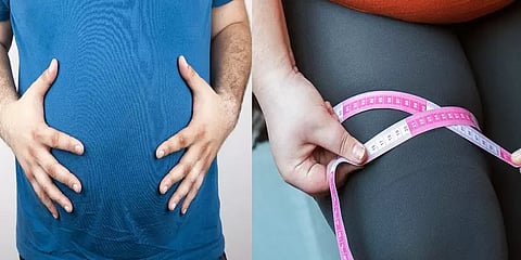 வயிற்றுப்பகுதி சதை vs தொடைப்பகுதி சதை - எது மிகவும் ஆபத்தானது? - ஒரு பார்வை