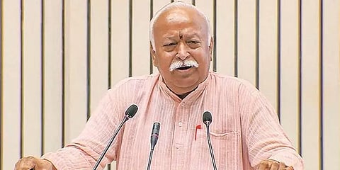 இஸ்லாமியர்கள் தீவிரவாதிகள் எனக் கூறி மோதலை ஏற்படுத்தியது பிரிட்டீஷ்காரர்களே : மோகன் பகவத்