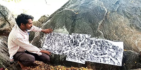 மதுரையில் கண்டறியப்பட்ட கிரந்தம் எழுத்துடன் கூடிய 16ஆம் நூற்றாண்டைச் சேர்ந்த கல்வெட்டு