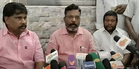 முருகன் உள்பட 7 பேரையும் விடுதலை செய்ய வேண்டும் - விசிக தலைவர் திருமாவளவன்
