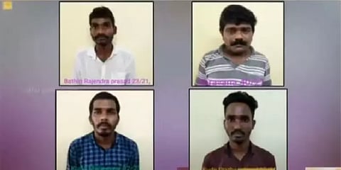 ஆந்திராவில் இருந்து 120 கிலோ கஞ்சா கடத்தல் - 4 பேர் கைது