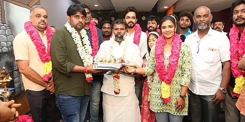 பூஜையுடன் தொடங்கிய அர்ஜுன் - ஐஸ்வர்யா ராஜேஷ் இணையும் த்ரில்லர் படம்