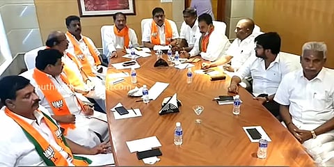 மாநிலங்களவை உறுப்பினர் பதவியை பெற தீவிரம் காட்டும் புதுச்சேரி பாஜக